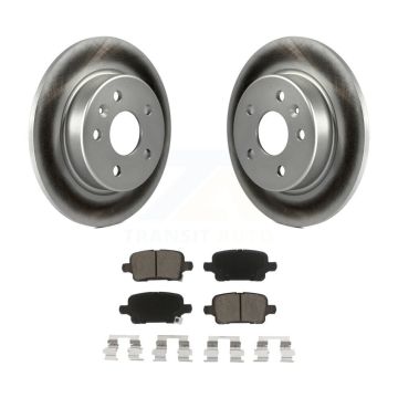 Rear Coated Disc Brake Rotors And Ceramic Pads Kit For Chevrolet Cruze Bolt EV Volt EUV KGC-101600
