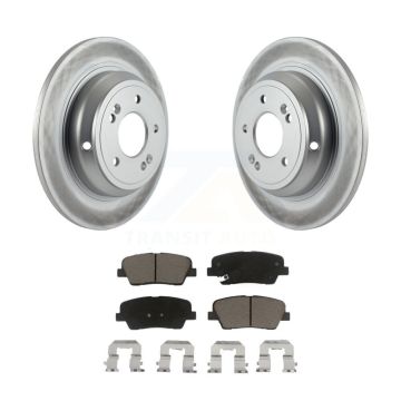 Rear Coated Disc Brake Rotors And Ceramic Pads Kit For Hyundai Genesis KGC-101602