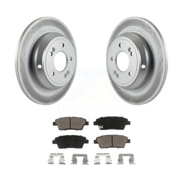 Rear Coated Disc Brake Rotors And Ceramic Pads Kit For Hyundai Genesis G80 Kia K900 KGC-101603