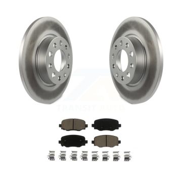 Rear Coated Disc Brake Rotors And Ceramic Pads Kit For Jeep Renegade Fiat 500X KGC-101604