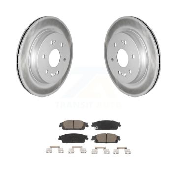 Rear Coat Brake Rotors Ceramic Pad Kit For Chevrolet Silverado 1500 LD GMC Sierra Limited KGC-101605