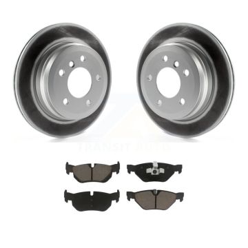 Rear Coated Disc Brake Rotors And Ceramic Pads Kit For BMW 328i xDrive X1 328xi 325xi KGC-101607