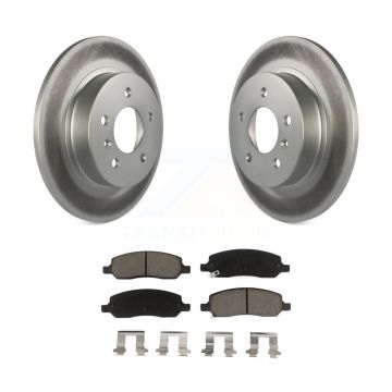 Rear Coated Disc Brake Rotor And Ceramic Pad Kit For 2006-2011 Buick Lucerne Cadillac DTS KGC-101610