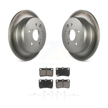Rear Coated Disc Brake Rotors And Ceramic Pads Kit For Lexus IS250 KGC-101622