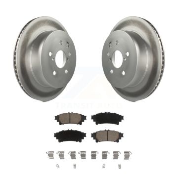 Rear Coated Disc Brake Rotors And Ceramic Pads Kit For Lexus IS350 IS250 KGC-101623