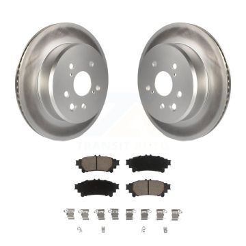Rear Coat Disc Brake Rotor Ceramic Pad Kit For Lexus IS300 IS350 GS350 RC350 RC300 IS200t KGC-101624