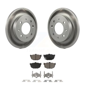 Rear Coated Disc Brake Rotors And Ceramic Pads Kit For Kia Spectra Spectra5 KGC-101626