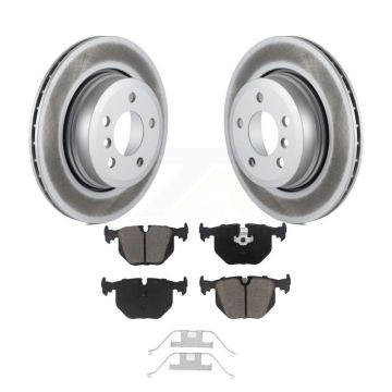 Rear Coated Disc Brake Rotors And Ceramic Pads Kit For 2004-2010 BMW X3 KGC-101627