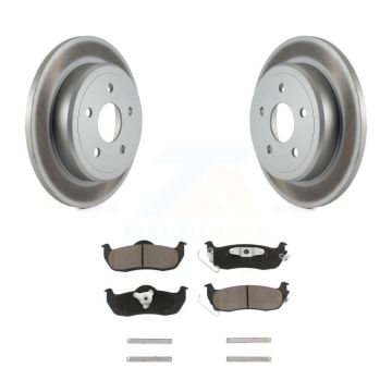 Rear Coated Disc Brake Rotors And Ceramic Pads Kit For Jeep Grand Cherokee Commander KGC-101628