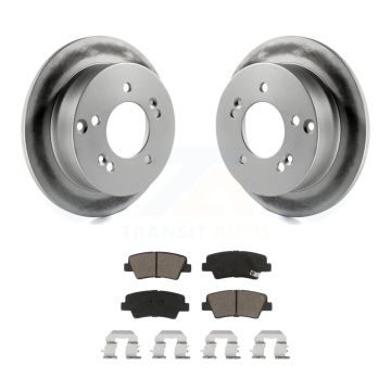Rear Coated Disc Brake Rotors And Ceramic Pads Kit For Hyundai Sonata 2.4L KGC-101634