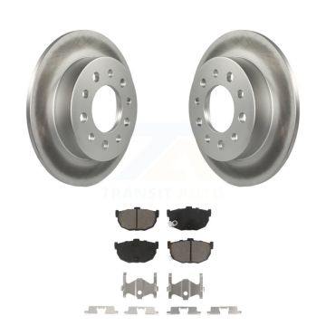 Rear Coated Disc Brake Rotors And Ceramic Pads Kit For 2003-2008 Hyundai Tiburon KGC-101638