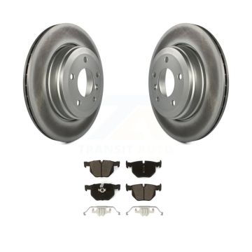 Rear Coated Disc Brake Rotors And Ceramic Pads Kit For BMW 530i 525i 528i KGC-101641