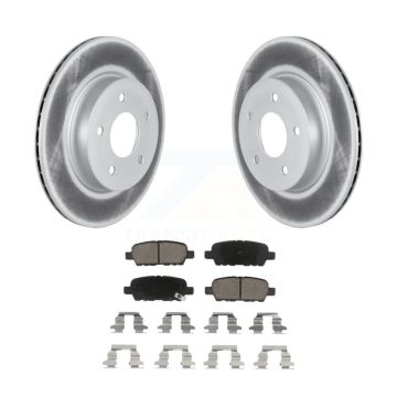 Rear Coated Disc Brake Rotors And Ceramic Pads Kit For Nissan Qashqai Rogue Sport LEAF KGC-101642