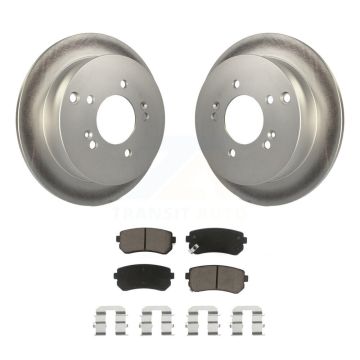 Rear Coated Disc Brake Rotors And Ceramic Pads Kit For Hyundai Tucson Kia Sportage AWD KGC-101643