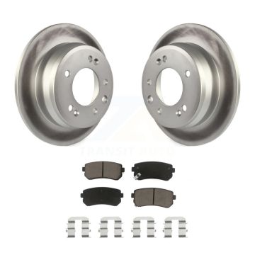 Rear Coated Disc Brake Rotors And Ceramic Pad Kit For Hyundai Elantra Tucson Kia Sportage KGC-101644