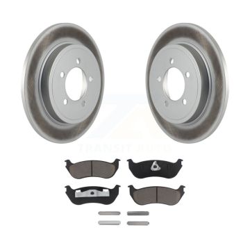 Rear Coated Disc Brake Rotors And Ceramic Pads Kit For Ford Explorer Mercury Mountaineer KGC-101648