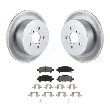Rear Coat Brake Rotor Ceramic Pad Kit For 2008-2009 Subaru Legacy With 17" Factory Wheels KGC-101653