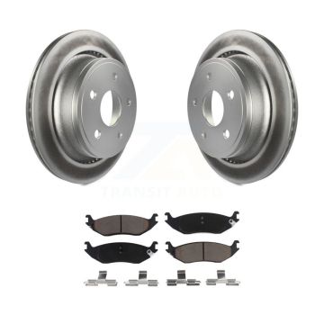 Rear Coated Disc Brake Rotors And Ceramic Pads Kit For Dodge Ram 1500 KGC-101658