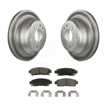 Rear Coat Brake Rotor Ceramic Pad Kit For Chevrolet GMC Trailblazer Envoy XL EXT SSR Saab KGC-101661
