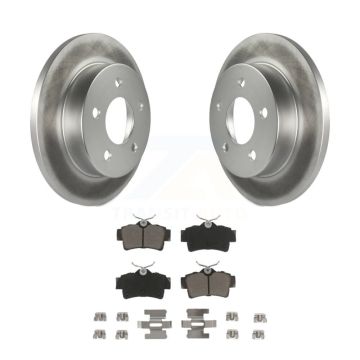 Rear Coated Disc Brake Rotors And Ceramic Pads Kit For Ford Mustang KGC-101662
