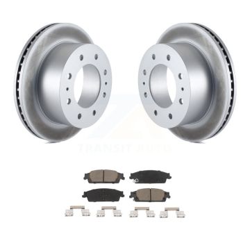 Rear Coated Disc Brake Rotors And Ceramic Pads Kit For Chevrolet Suburban KGC-101664