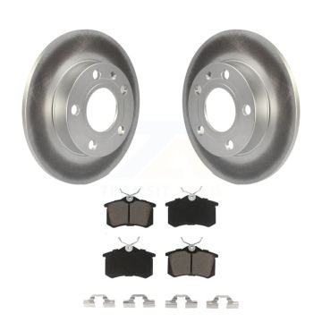 Rear Coat Brake Rotors Ceramic Pad Kit For Audi A4 Quattro With 245mm Diameter Rotor KGC-101671