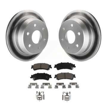 Rear Coat Brake Rotors Ceramic Pad Kit For Chevrolet GMC Silverado 1500 Sierra Classic XL KGC-101678