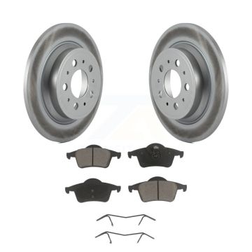 Rear Coated Disc Brake Rotors And Ceramic Pads Kit For Volvo S60 XC70 V70 S80 KGC-101684