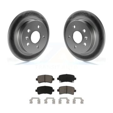 Rear Coated Brake Rotor Ceramic Pad Kit For Chevrolet Malibu Buick Regal LaCrosse Limited KGC-101687