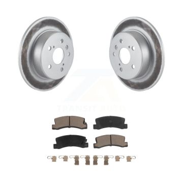 Rear Coated Disc Brake Rotors And Ceramic Pads Kit For 1999-2003 Lexus RX300 AWD KGC-101688