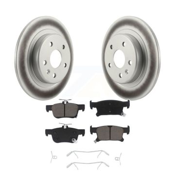 Rear Coated Brake Rotor Ceramic Pad Kit For Buick Envision With 315mm Diameter KGC-101695