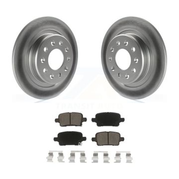 Rear Coat Disc Brake Rotor Ceramic Pad Kit For Chevrolet Equinox GMC Terrain Malibu Buick KGC-101696