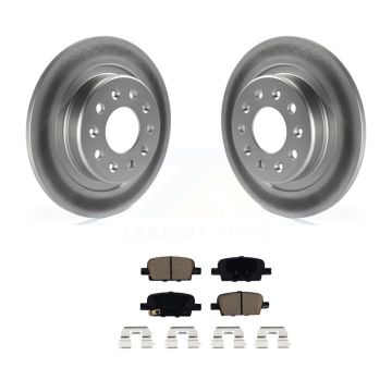 Rear Coat Disc Brake Rotor Ceramic Pad Kit For Chevrolet Malibu With Manual Parking KGC-101697
