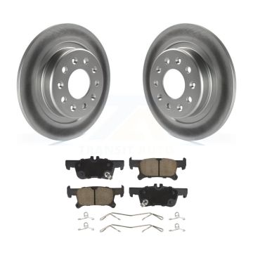 Rear Coated Brake Rotor Ceramic Pad Kit For Buick Envision With 288mm Diameter KGC-101698