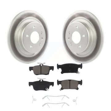 Rear Coated Brake Rotor Ceramic Pad Kit For Buick Envision With 315mm Diameter KGC-101699