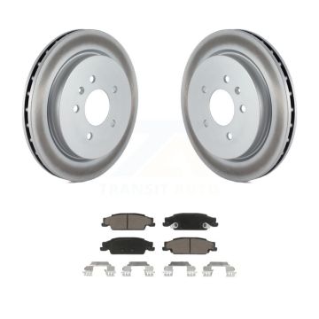 Rear Coated Disc Brake Rotors And Ceramic Pads Kit For Cadillac CTS STS KGC-101700