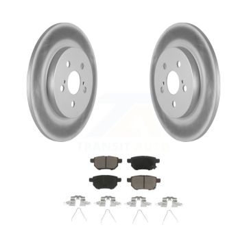Rear Coated Disc Brake Rotors And Ceramic Pads Kit For Lexus CT200h KGC-101704