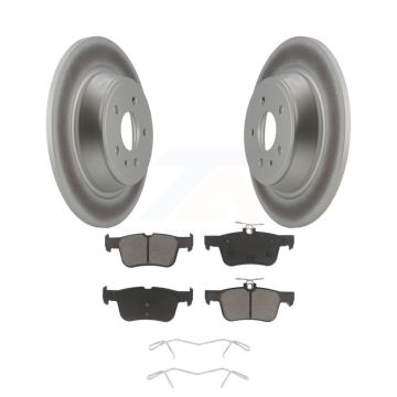 Rear Coated Disc Brake Rotor & Ceramic Pad Kit For Ford Escape Fusion Lincoln MKC MKX MKZ KGC-101705