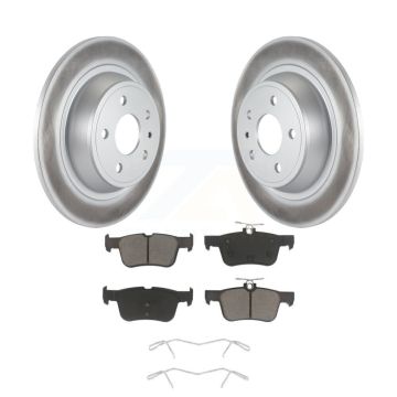 Rear Coated Disc Brake Rotors And Ceramic Pads Kit For Ford Fusion Lincoln MKZ KGC-101706