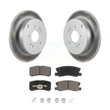 Rear Coated Disc Brake Rotors And Ceramic Pads Kit For Mitsubishi Endeavor KGC-101708