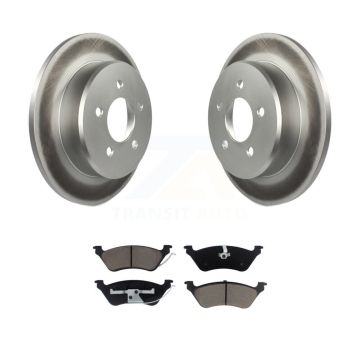 Rear Coated Brake Rotor & Ceramic Pad Kit For Dodge Grand Caravan Chrysler Town Country KGC-101709