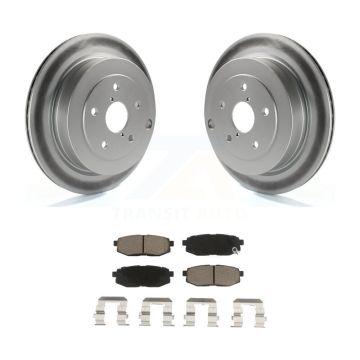 Rear Coated Disc Brake Rotors And Ceramic Pads Kit For Subaru Tribeca B9 KGC-101715