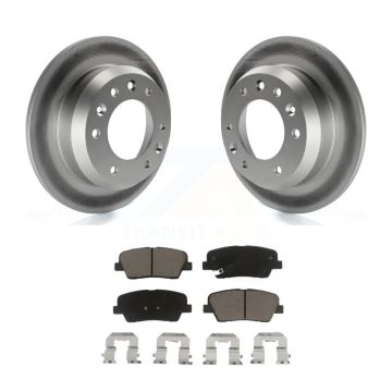 Rear Coated Disc Brake Rotors And Ceramic Pads Kit For Kia Sedona Hyundai Entourage KGC-101718