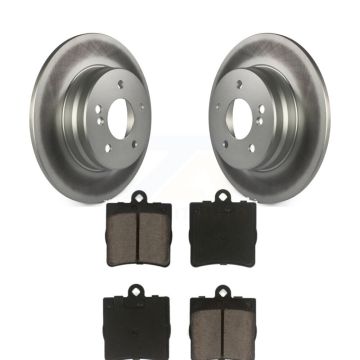 Rear Coated Brake Rotor Ceramic Pad Kit For 07-08 Mercedes-Benz SLK280 With Sport Package KGC-101722
