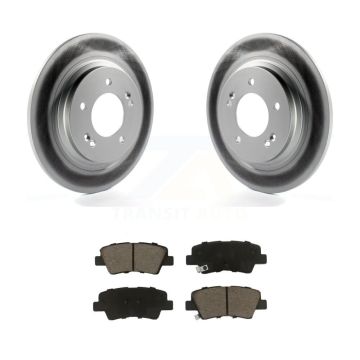Rear Coat Brake Rotors Ceramic Pad Kit For Hyundai Kia Sonata Elantra GT Optima Forte5 EV KGC-101729