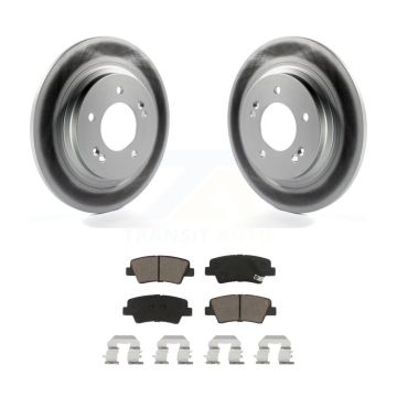 Rear Coated Disc Brake Rotors And Ceramic Pads Kit For Hyundai Sonata Azera KGC-101732