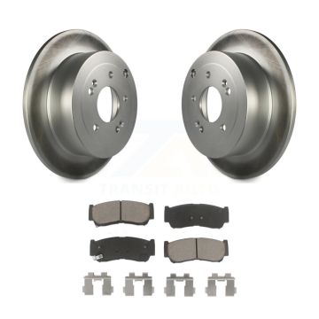 Rear Coated Disc Brake Rotors And Ceramic Pads Kit For 2007-2009 Hyundai Santa Fe KGC-101739