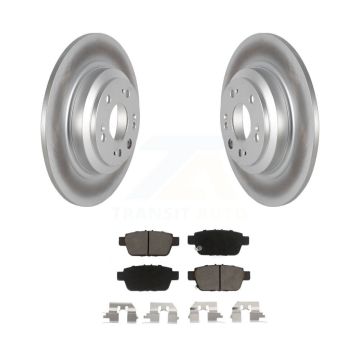 Rear Coated Disc Brake Rotors And Ceramic Pads Kit For 2009-2014 Acura TL KGC-101742