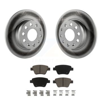 Rear Coat Brake Rotor Ceramic Pad Kit For Volkswagen Jetta Golf Beetle Passat GTI Audi A3 KGC-101745