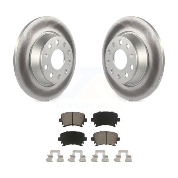 Rear Coat Brake Rotors Ceramic Pad Kit For Volkswagen Tiguan CC Jetta Audi Q3 Quattro GTI KGC-101746